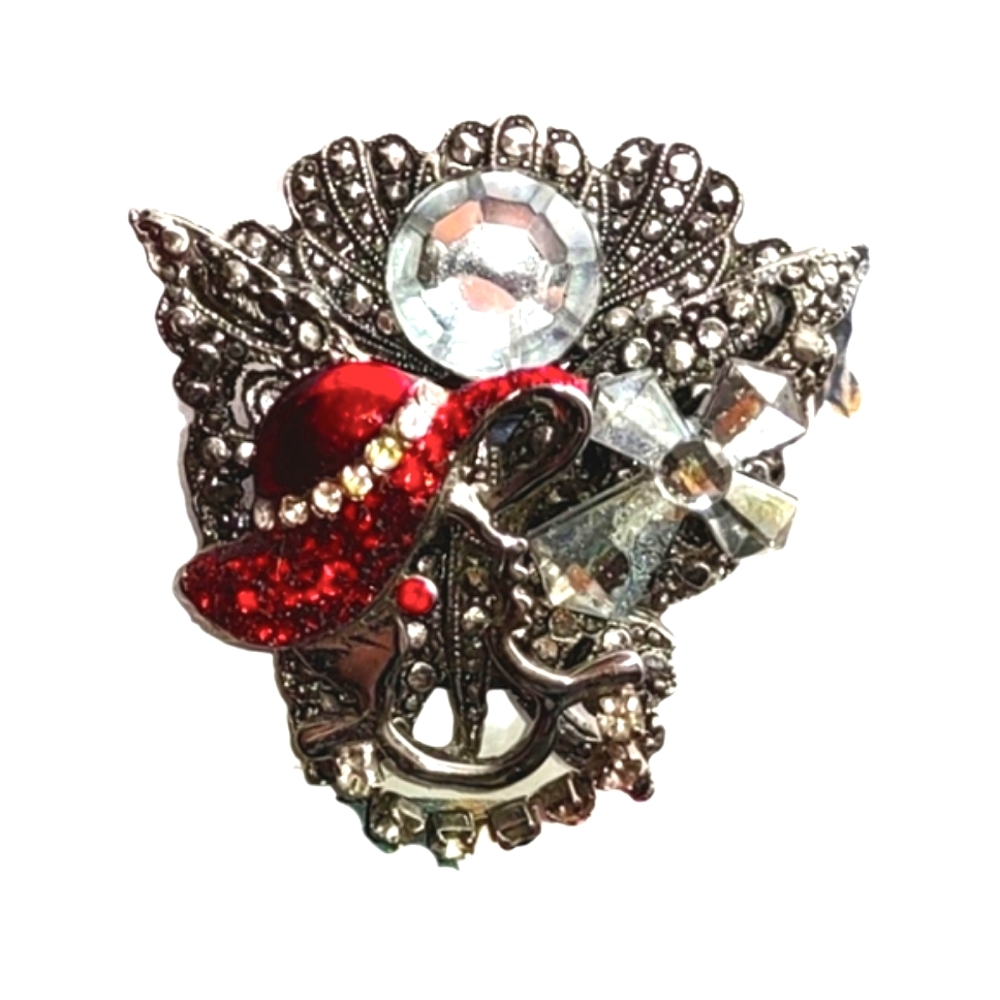 Church Lady Fancy Hat Angel Brooch + Free Gift